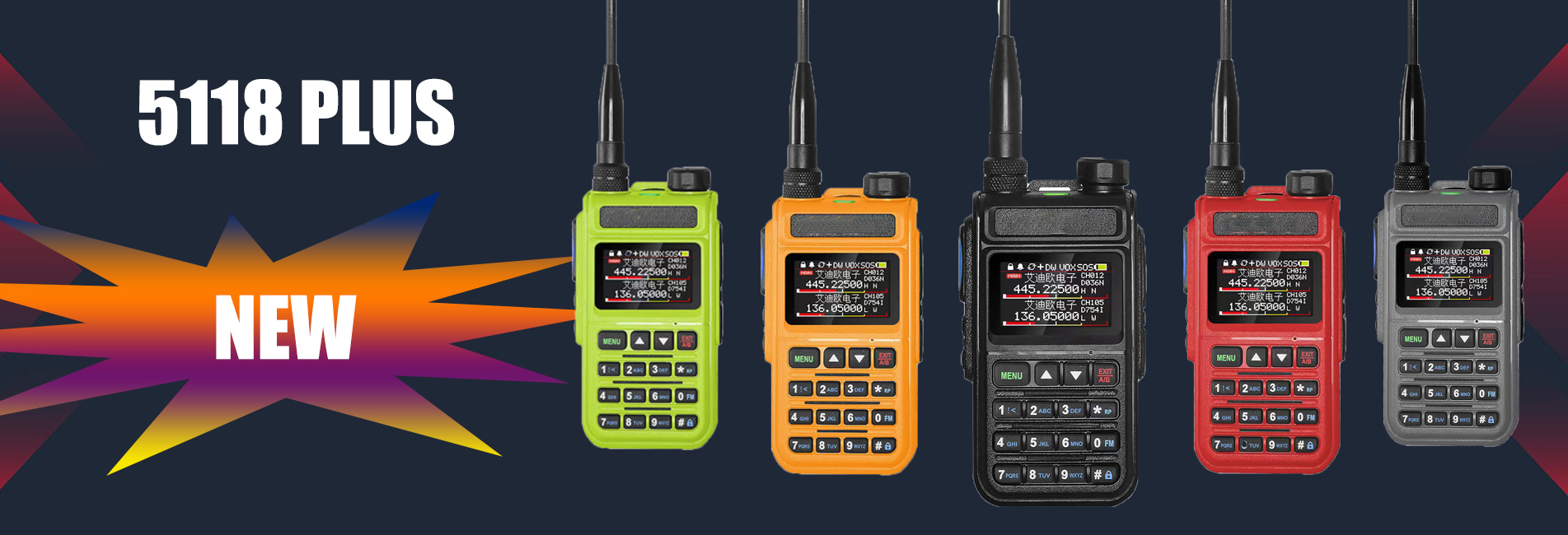 UV-83 UV-5R Multi bands ham radio supports air band function